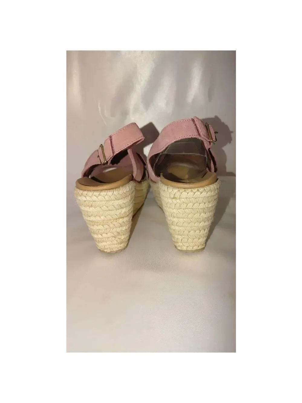 SKECHERS Luxe Foam Suede Brit Trippin Bow Espadrilles Size 8M